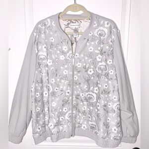 DRAPER’S & DAMON’S Floral Embroidered Bomber Jacket